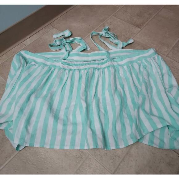 Stoney Clover Lane x Target Women's 3XL Tie Strap Tank top Striped Light Green - Picture 4 of 4